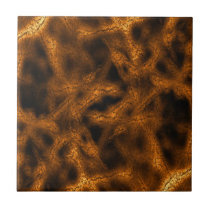 Azulejo Patrón de fantasía dorada