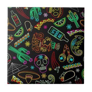 Azulejo Patrón de Fiesta de México