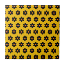 Patrón de flor de Naranja negro otoñal