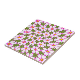 Azulejo Patrón de flores de cosmos