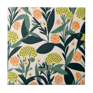 Azulejo Patrón de flores de flecha geométrica modernas