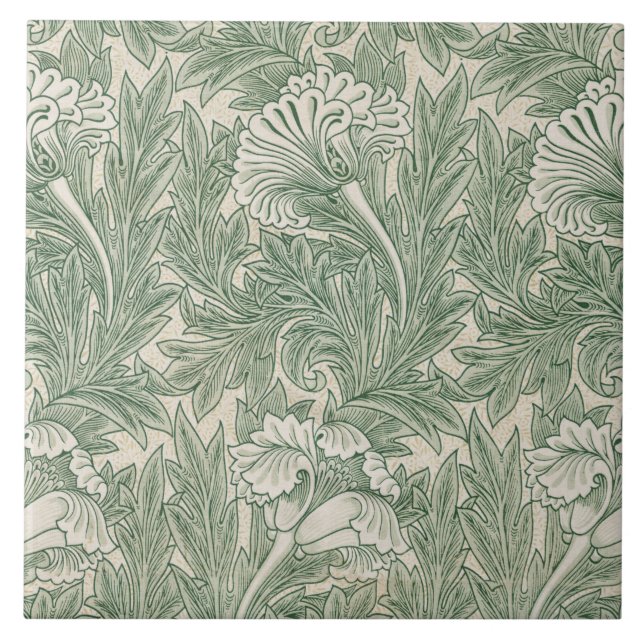 Azulejo Patrón de flores, William Morris (Frente)