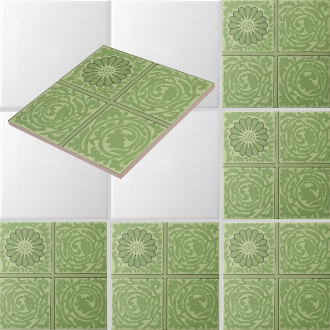 Azulejo Patrón de flores y follaje de William Morris (Subido por el creador)