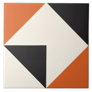 Azulejo Patrón de forma geométrica moderna naranja