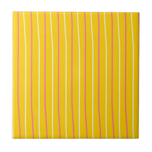 Azulejo Patrón de franja vertical amarillo
