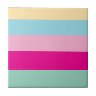 Azulejo Patrón de franjas coloridas