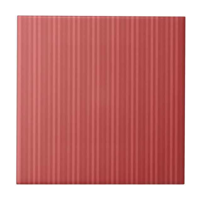 Azulejo Patrón de Franjas Verticales Rojas (Frente)