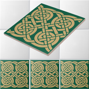 Azulejo Patrón de friso de nudos celtas