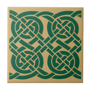 Azulejo Patrón de friso de nudos celtas