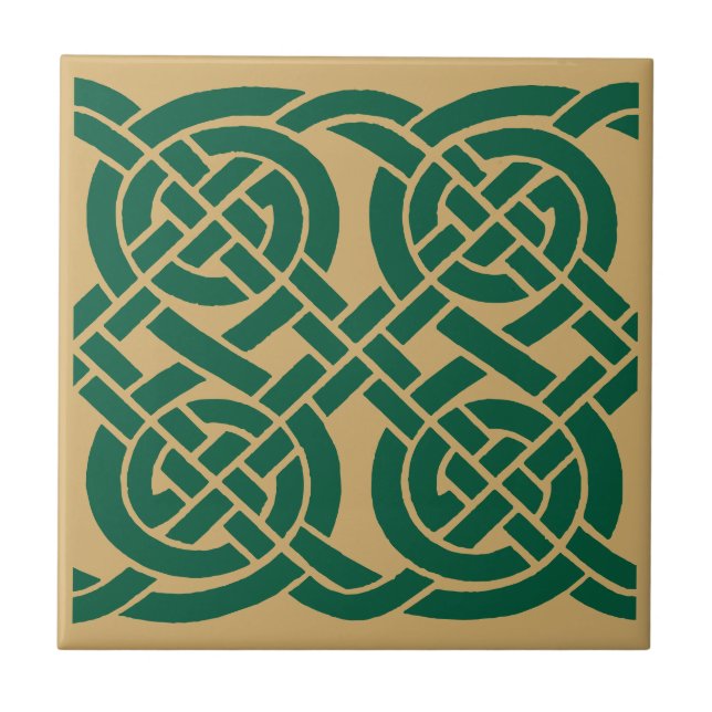 Azulejo Patrón de friso de nudos celtas (Frente)