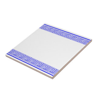 Azulejo Patrón de frisos de Grecia azul
