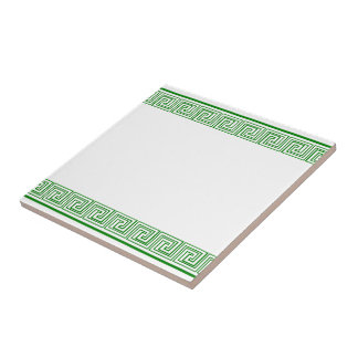 Azulejo Patrón de frisos de Grecia verde
