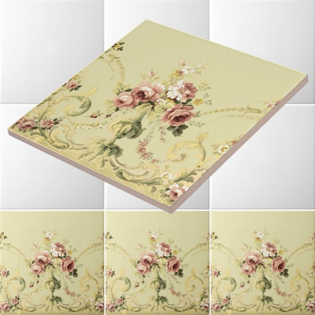 Azulejo Patrón de frisos de rosa de la era victoriana (Subido por el creador)