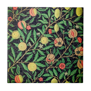 Azulejo Patrón de fruta de época de William Morris