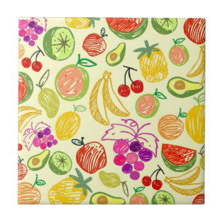 Azulejo Patrón de frutas
