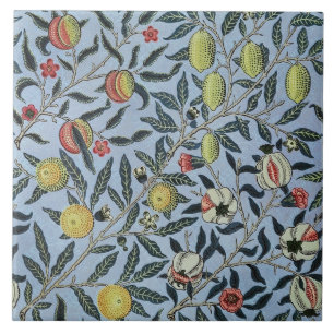 Azulejo Patrón de Frutas de Granada Antiguo de William Mor