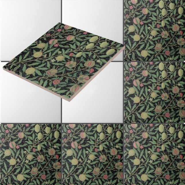 Azulejo Patrón de frutas de la vendimia William Morris Pom (Subido por el creador)