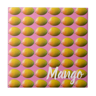 Azulejo Patrón de frutas de mango para vegetarianos y vega