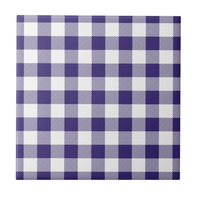 Azulejo Patrón de Gingham (Frente)