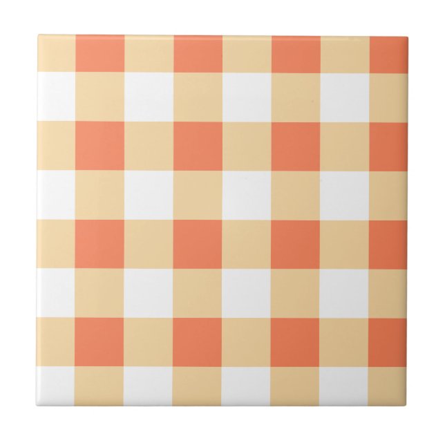 Azulejo Patrón de Gingham (Frente)