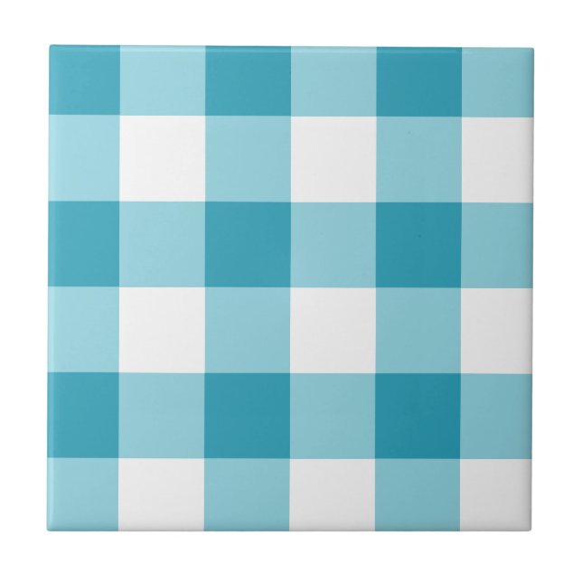 Azulejo Patrón de Gingham (Frente)