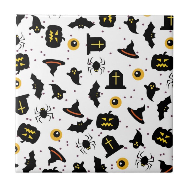 Azulejo Patrón de Halloween (Frente)