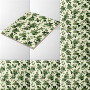 Azulejo Patrón de hiedra vintage