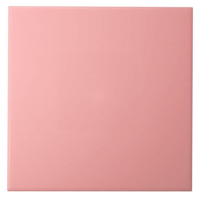 Azulejo Patrón de hoja colorido rosa sólido (Frente)