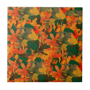 Azulejo Patrón de hojas de caída para el otoño