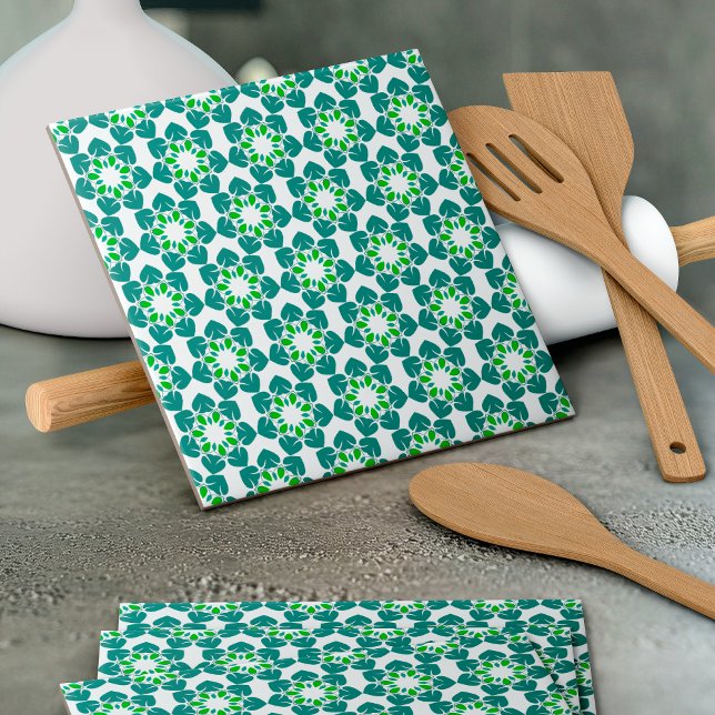 Azulejo Patrón De Hojas, Patrón De Hojas, Hojas Verdes (Subido por el creador)