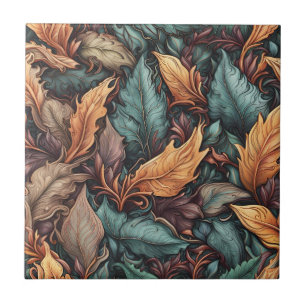 Azulejo Patrón de hojas Tile cerámico