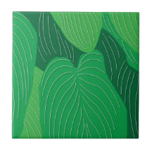 Patrón de hojas verdes