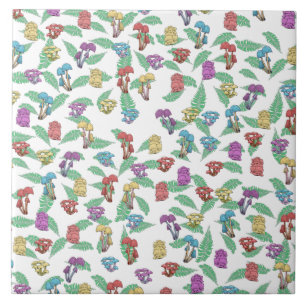 Azulejo Patrón de hongos