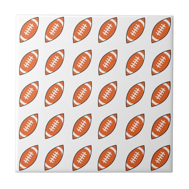 Azulejo Patrón de ilustracion de fútbol americano (Frente)