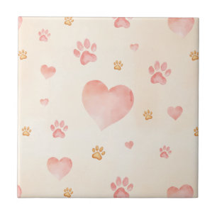 Azulejo Patrón de imágenes de colores rosados y colores de