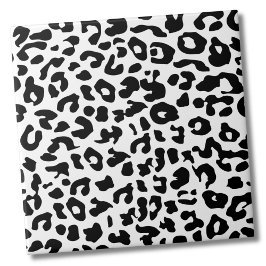 Azulejo Patrón de impresión de animal suave Leopardo blanc