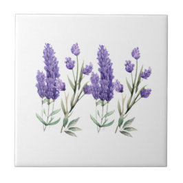Azulejo Patrón de lavanda francés