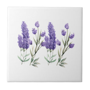 Azulejo Patrón de lavanda francés