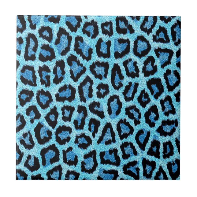Azulejo Patrón de leopardo de moda de Bue (Frente)