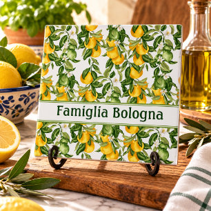 Azulejo Patrón de Limón Personalizado
