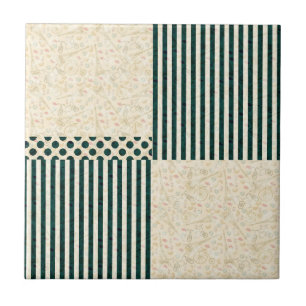 Azulejo Patrón de líneas geométricas abstractas  