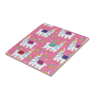 Azulejo Patrón de Llama Adorable