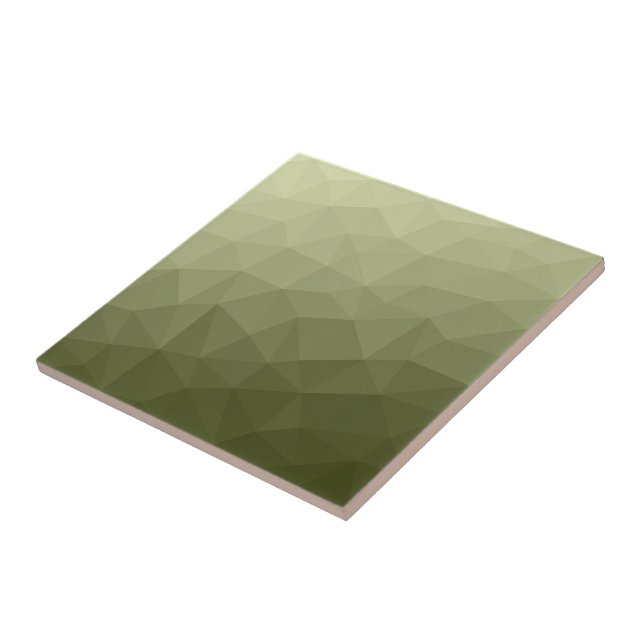 Azulejo Patrón de malla geométrica degradada verde claro d (Lado)