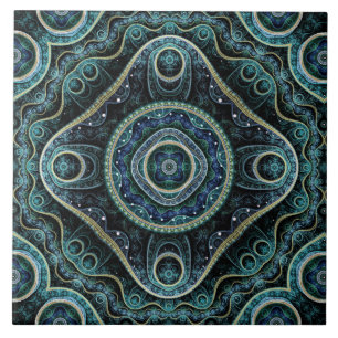 Azulejo Patrón de Mandala de Royal Julian Fractal