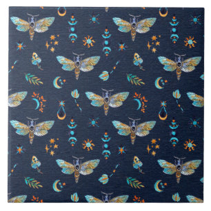 Azulejo Patrón de mariposa Luna