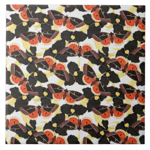 Azulejo Patrón de mariposa moscal