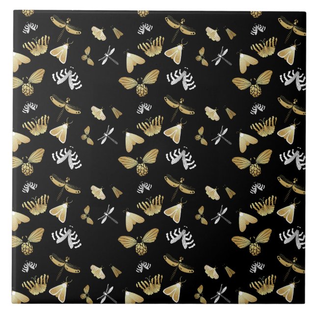 Azulejo Patrón de mariposa moscal (Frente)