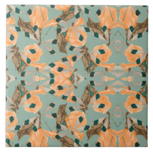 Azulejo Patrón de mariposa moscal