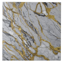 Azulejo Patrón de mármol de la vena de oro