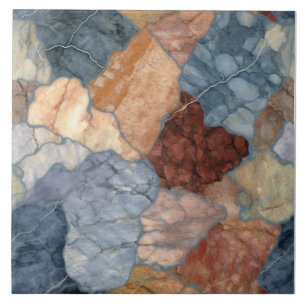 Azulejo Patrón de mármol de tono terrestre